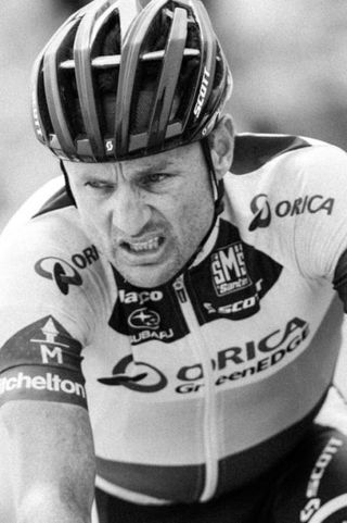 Baden Cooke (Orica GreenEdge) worked hard in the lead group