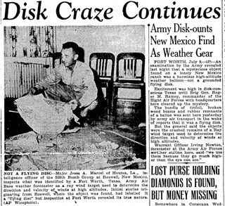 In 1947, Brigadier General Roger M. Ramey and Colonel Thomas J. Dubose identified fragments found by the rancher as pieces of a weather balloon. The story changed in 1994, however.