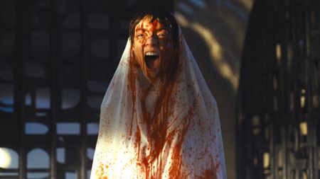 ANYA TAYLOR-JOY screaming with blood all over her as Alia in Warner Bros. Pictures and Legendary Pictures&rsquo; action adventure &ldquo;DUNE: PART THREE,&rdquo; a Warner Bros. Pictures release.