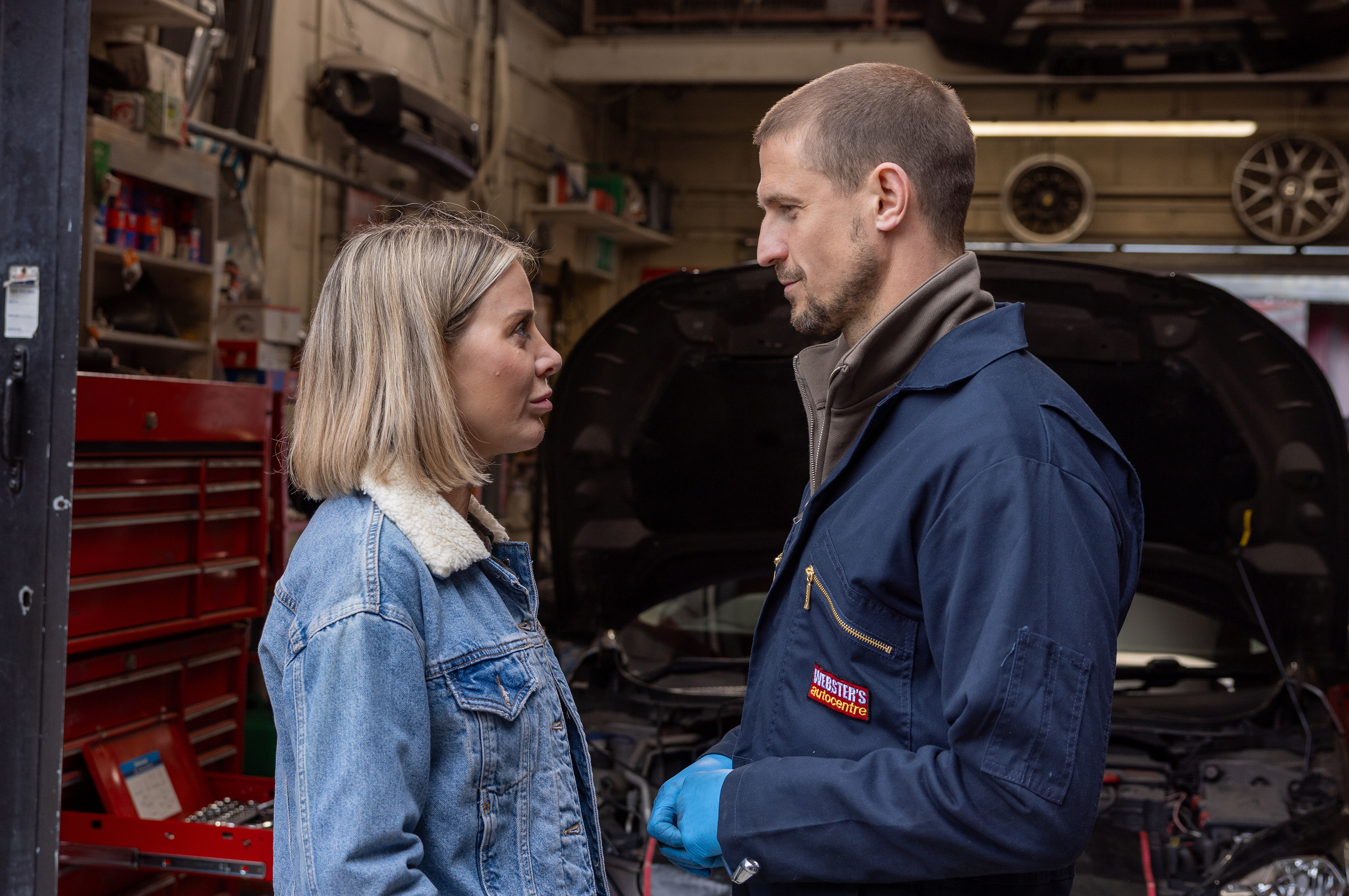 Abi Webster and Carl Webster in Coronation Street