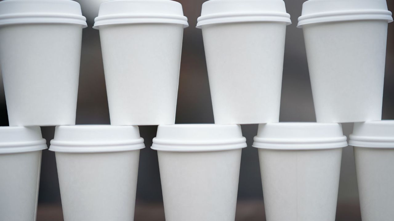 Disposable coffee cups