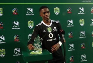 Man of the match Thabang Monare of Orlando Pirates