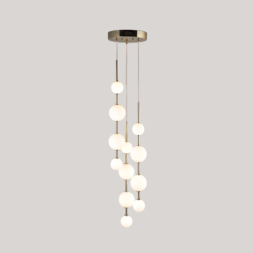 John Lewis Ascend 12 Led Pendant Ceiling Light, Polished Brass