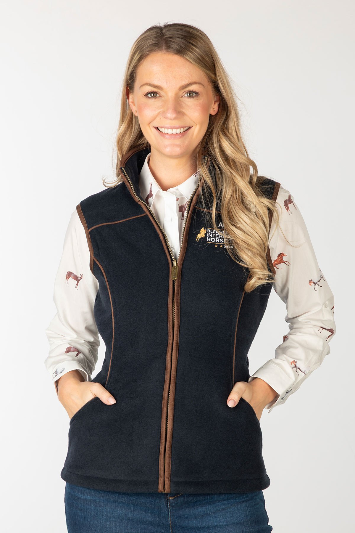 Ladies Fleece Waistcoat - Official Blenheim Edition