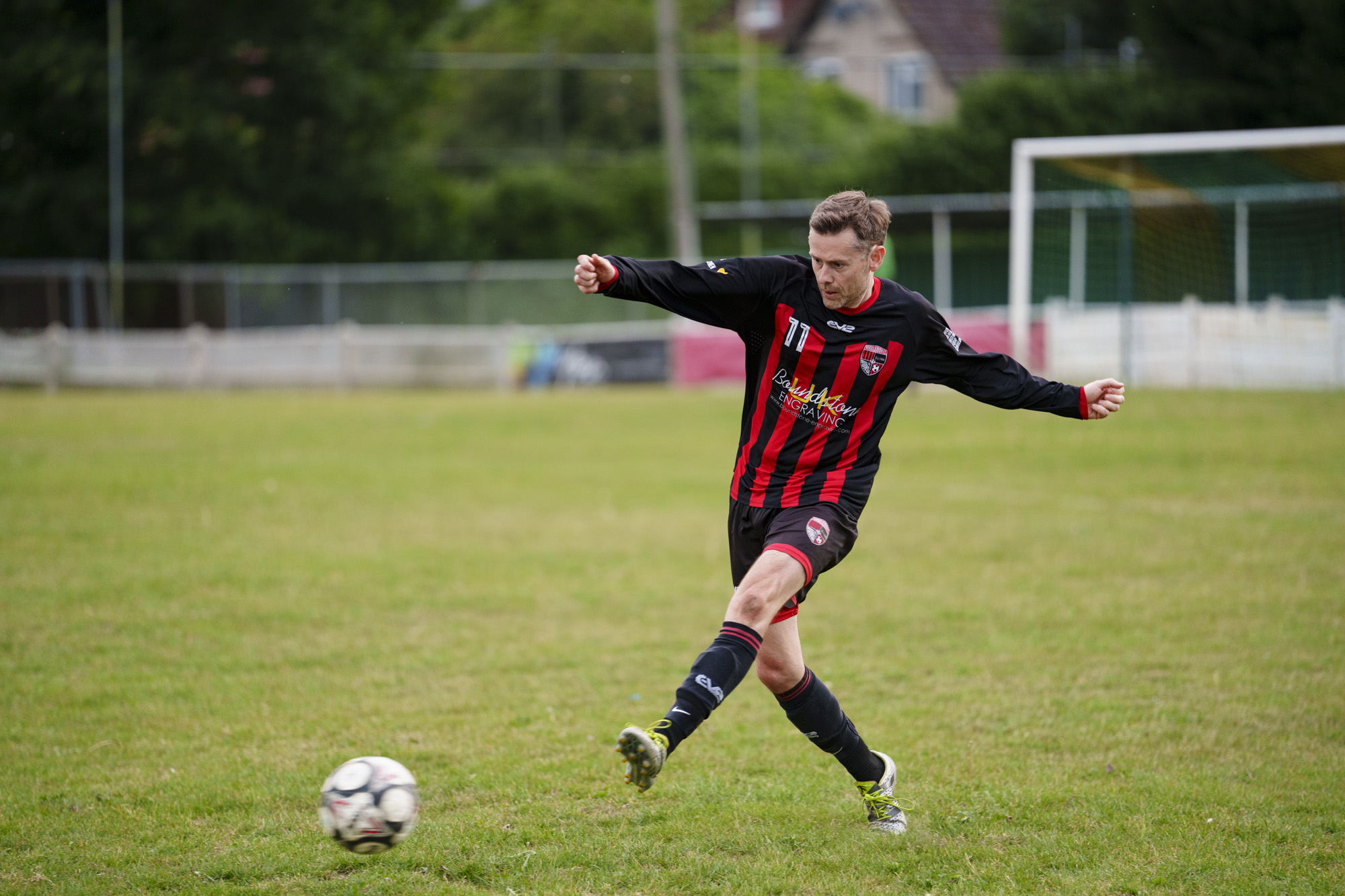 Soccer players in action, taken with the Sony FE 50-150mm F2 GM lens