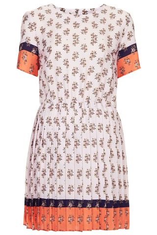 Topshop Pleated Ditsy Print Dress, £48