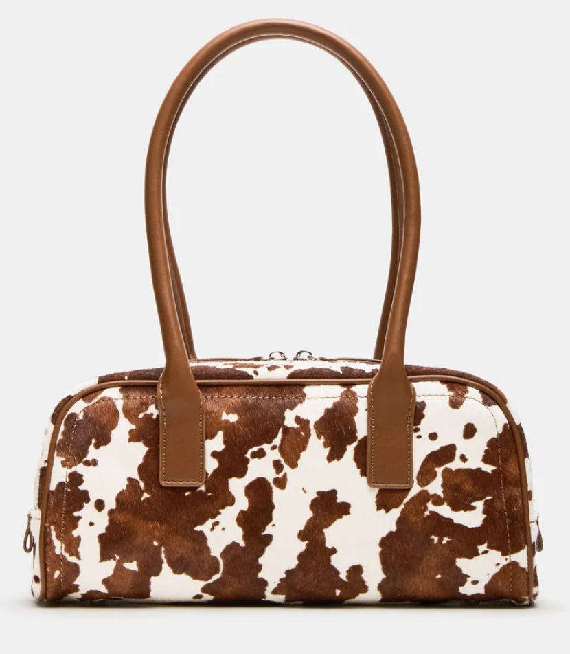 Steve Madden, Anise Bag Brown Cow Print