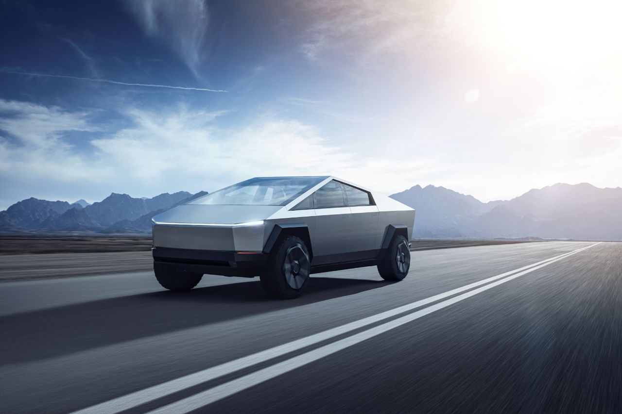 The electric Cybertruck from Tesla, led by SpaceX's Elon Musk, was revealed on Nov. 21, 2019.