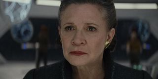 Carrie Fisher as Leia in Star Wars: The Last Jedi