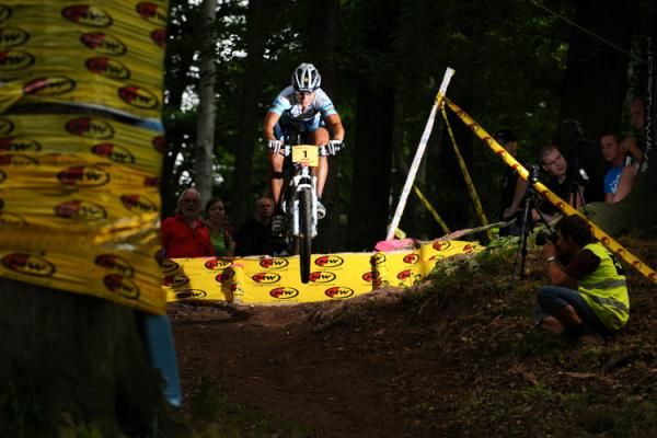 Sabine Spitz (Central Pro) on her way to the win