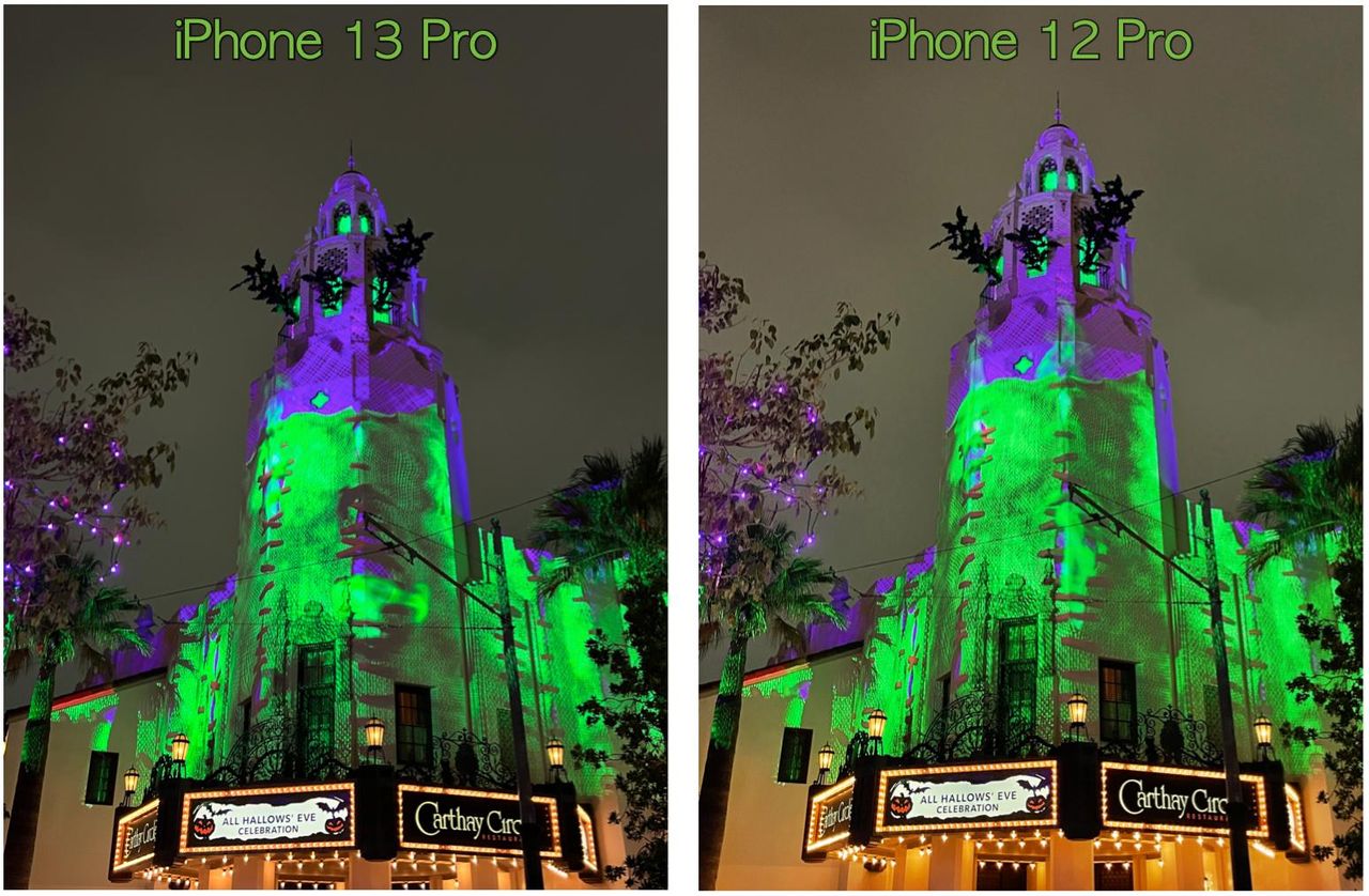Dca Carthay Circle Halloween Iphone Comparison
