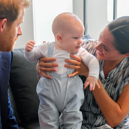 Harry and Meghan with baby Archie