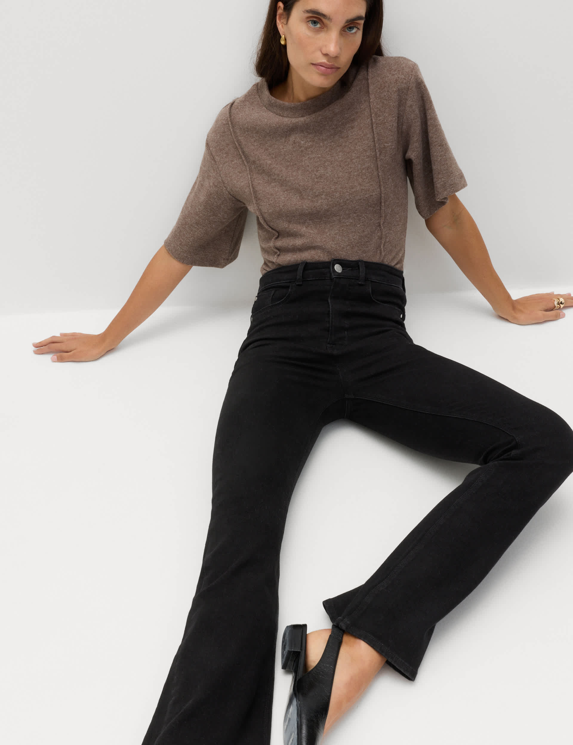 Magic Shaping High Waisted Slim Flare Jeans