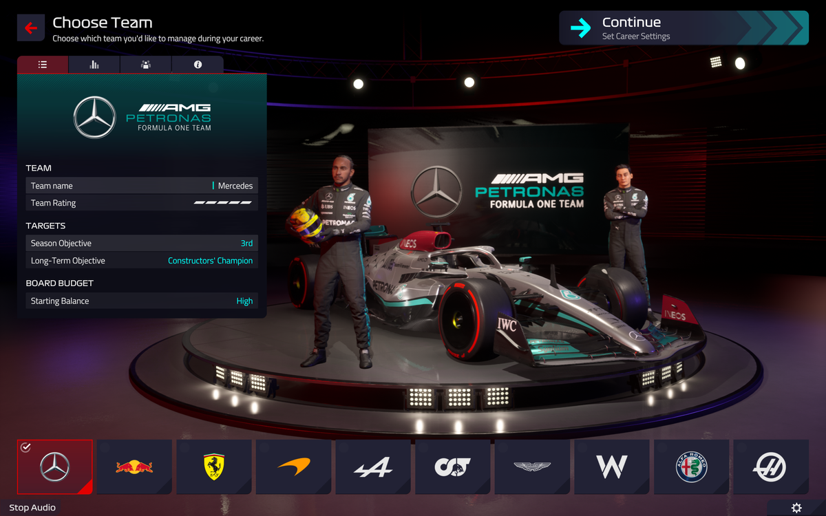 f1 manager mercedes