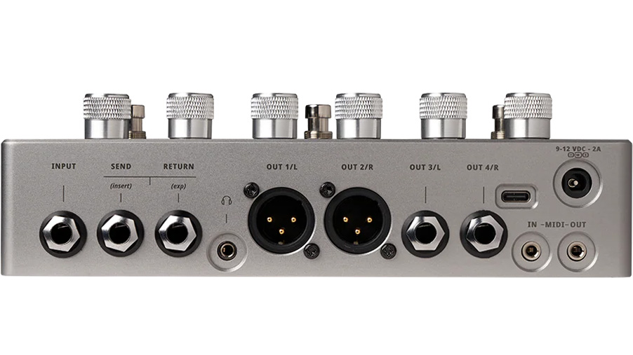 Darkglass Anagram input, output and MIDI sockets