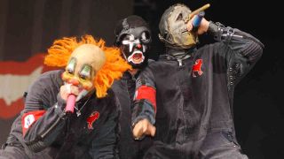 Slipknot live at the Reading Festival in 2002