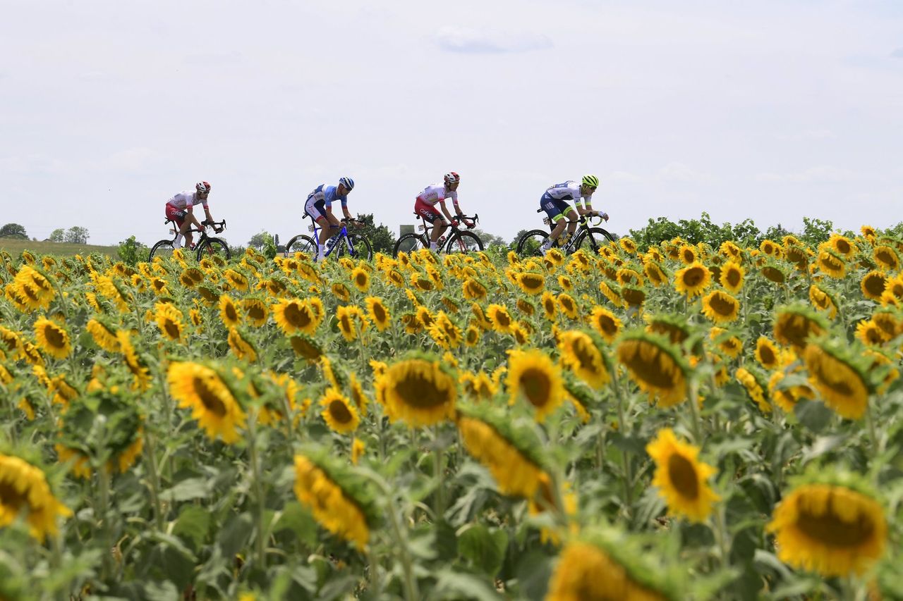 Aime De Gendt, Anthony Perez, Stephane Rossetto, Lilian Calmejane in the break