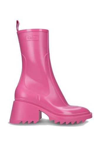 Chlöe, Betty PVC heeled boots, £375