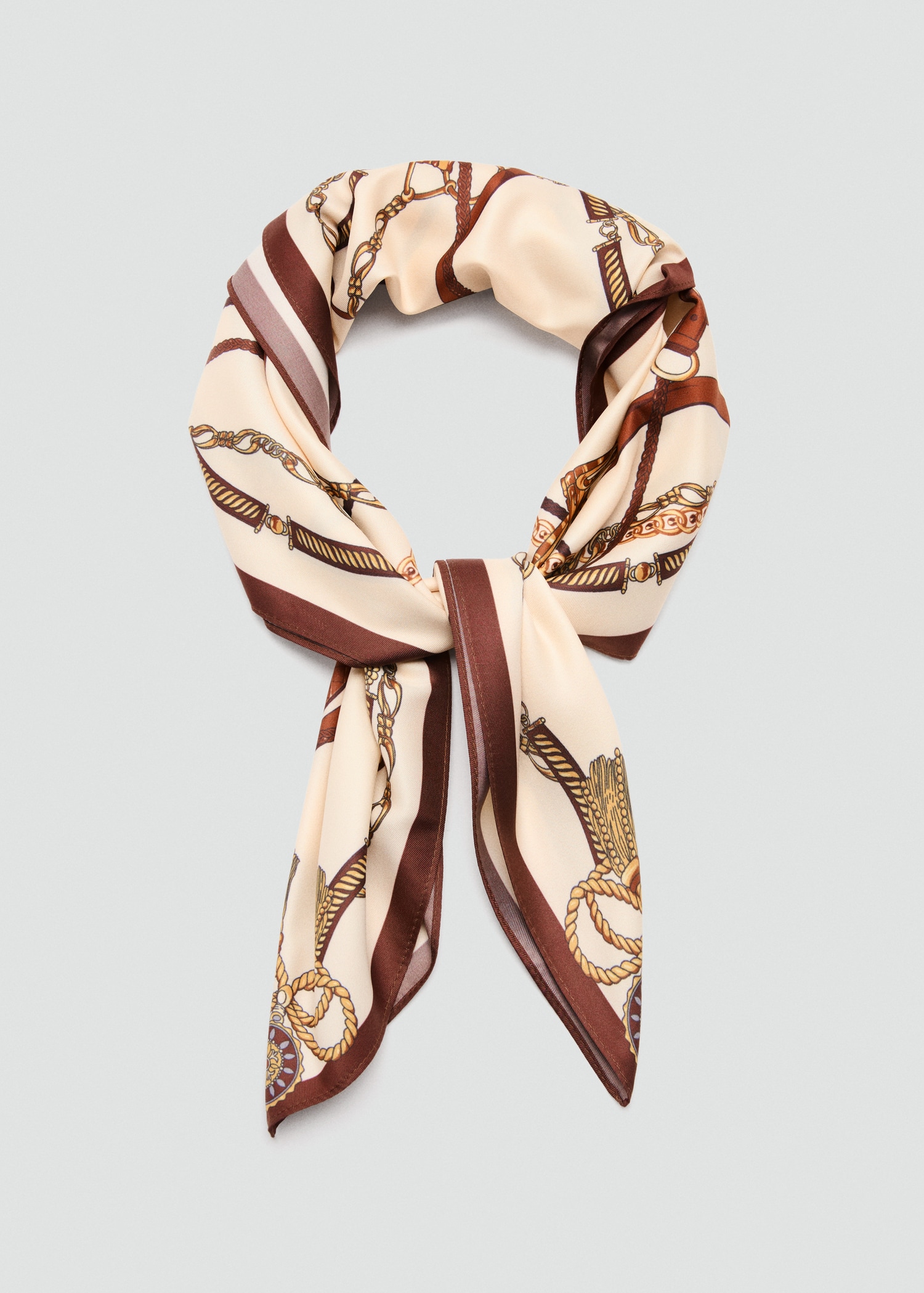 Chain-Print Scarf - Women | Mango United Kingdom