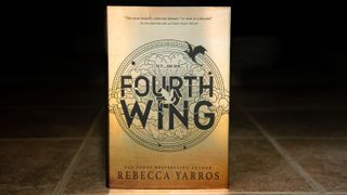 Rebecca Yarros' "Fourth Wing" novel in hardback