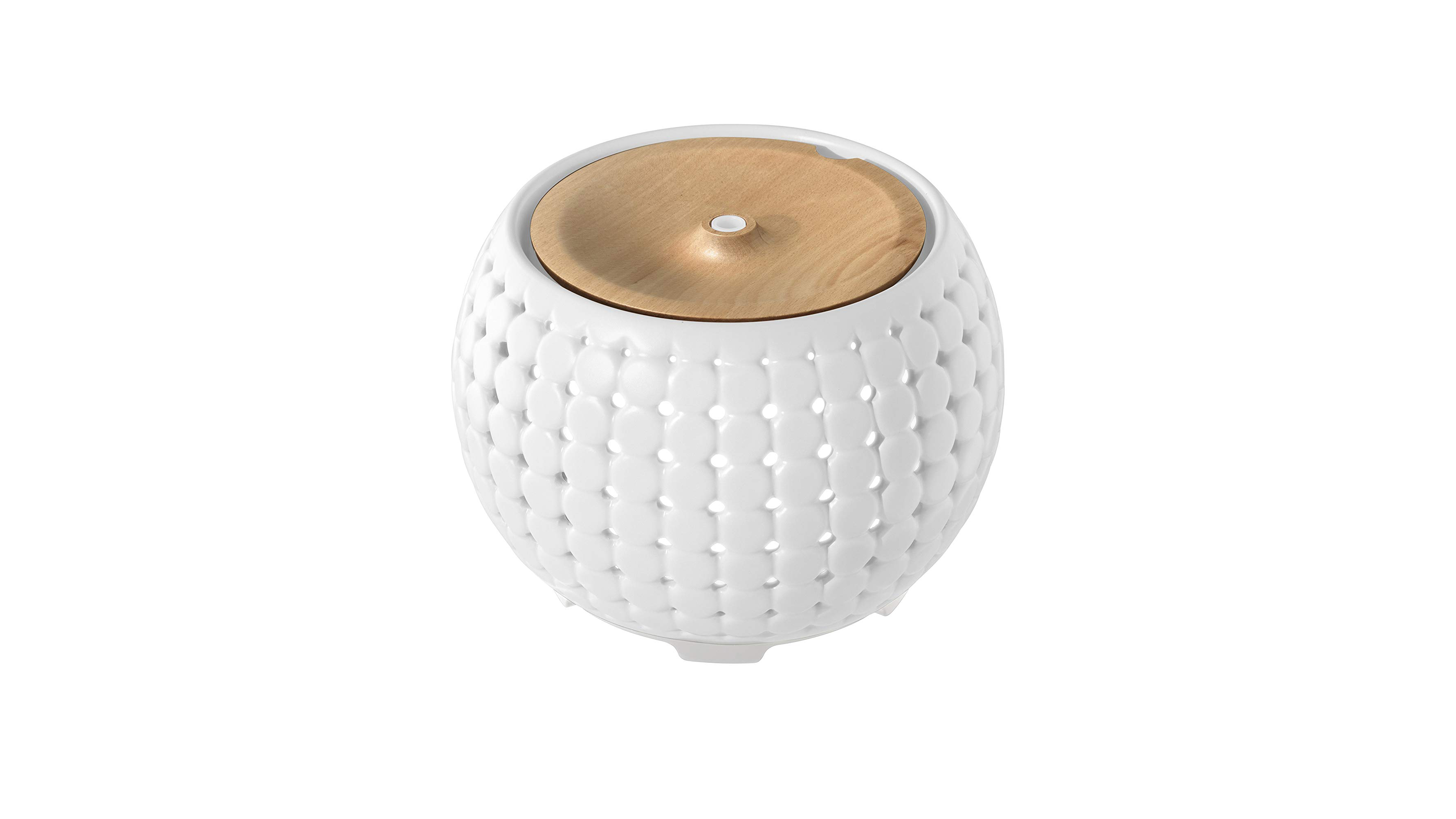 Ellia Gather essential oil diffuser in basket weave white design