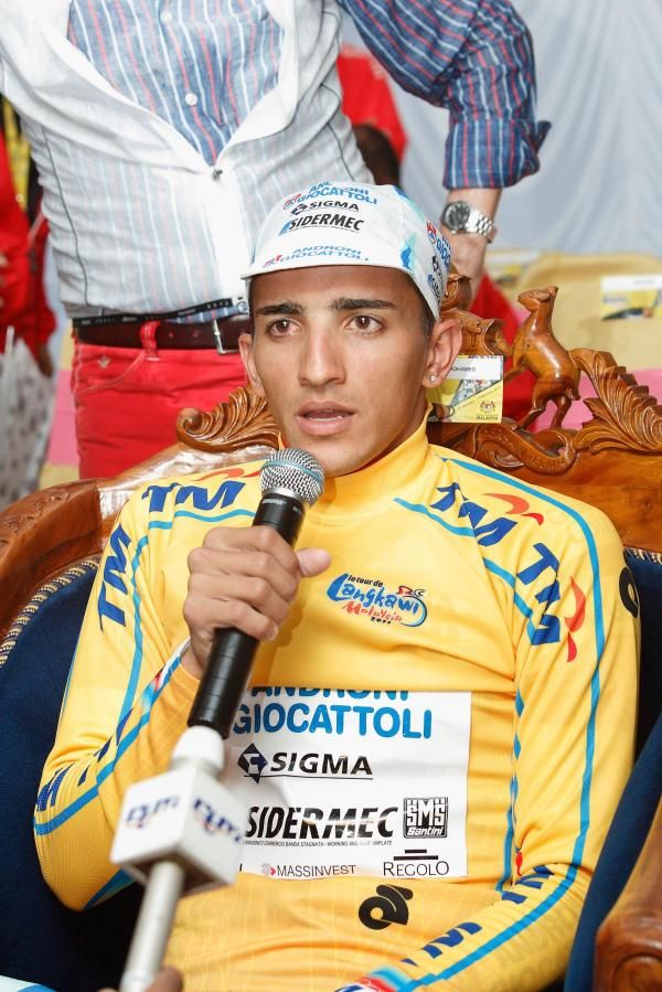 Jonathan Monsalve (Androni Giocattoli) gives an interview