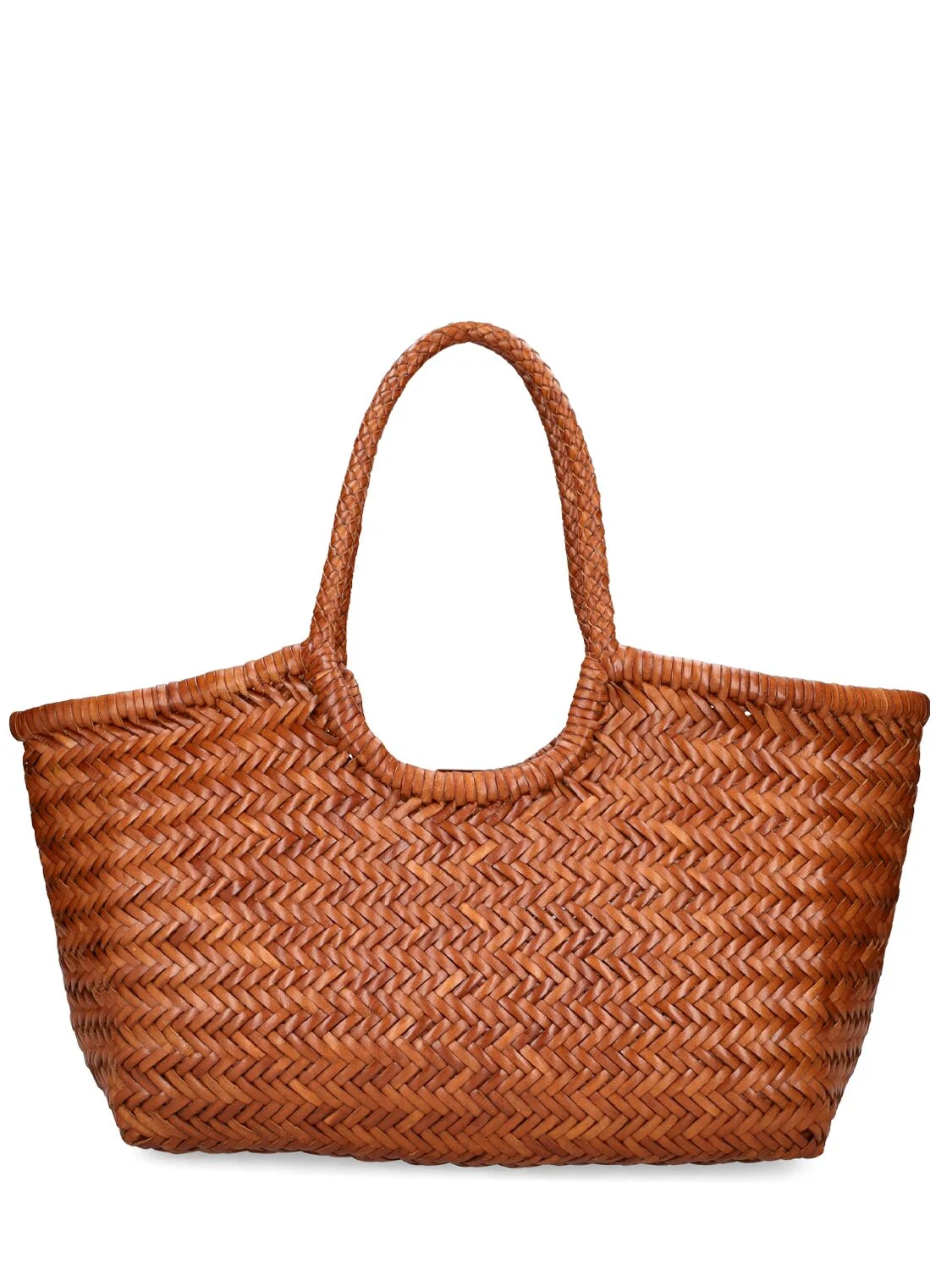 Big Nantucket Woven Leather Basket Bag - Dragon Diffusion - Women | Luisaviaroma