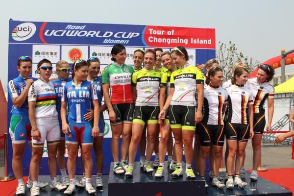 The team competition winners, Italy, SC MCipollini Giordana and Germany