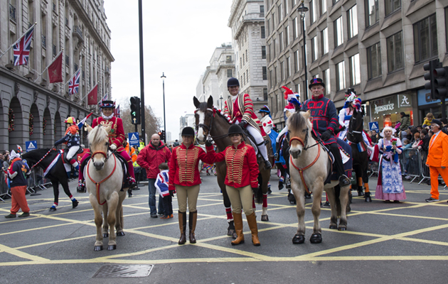The British element of the Parade pose for a photo. Photo by Jo Monck