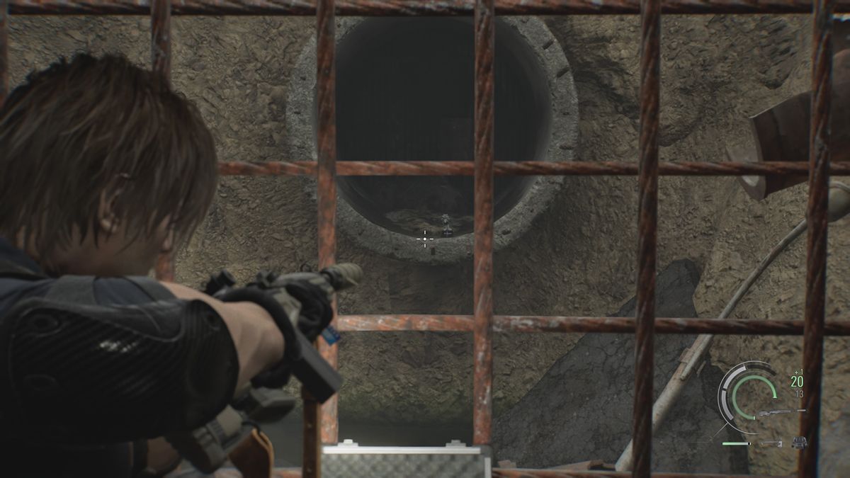 Resident Evil Requiem Mr. Raccoon through a grate