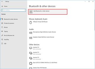 Add Bluetooth or other devices option