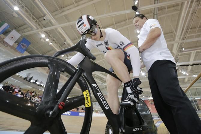 Stefan Boetticher (Germany) prepares for the sprint final