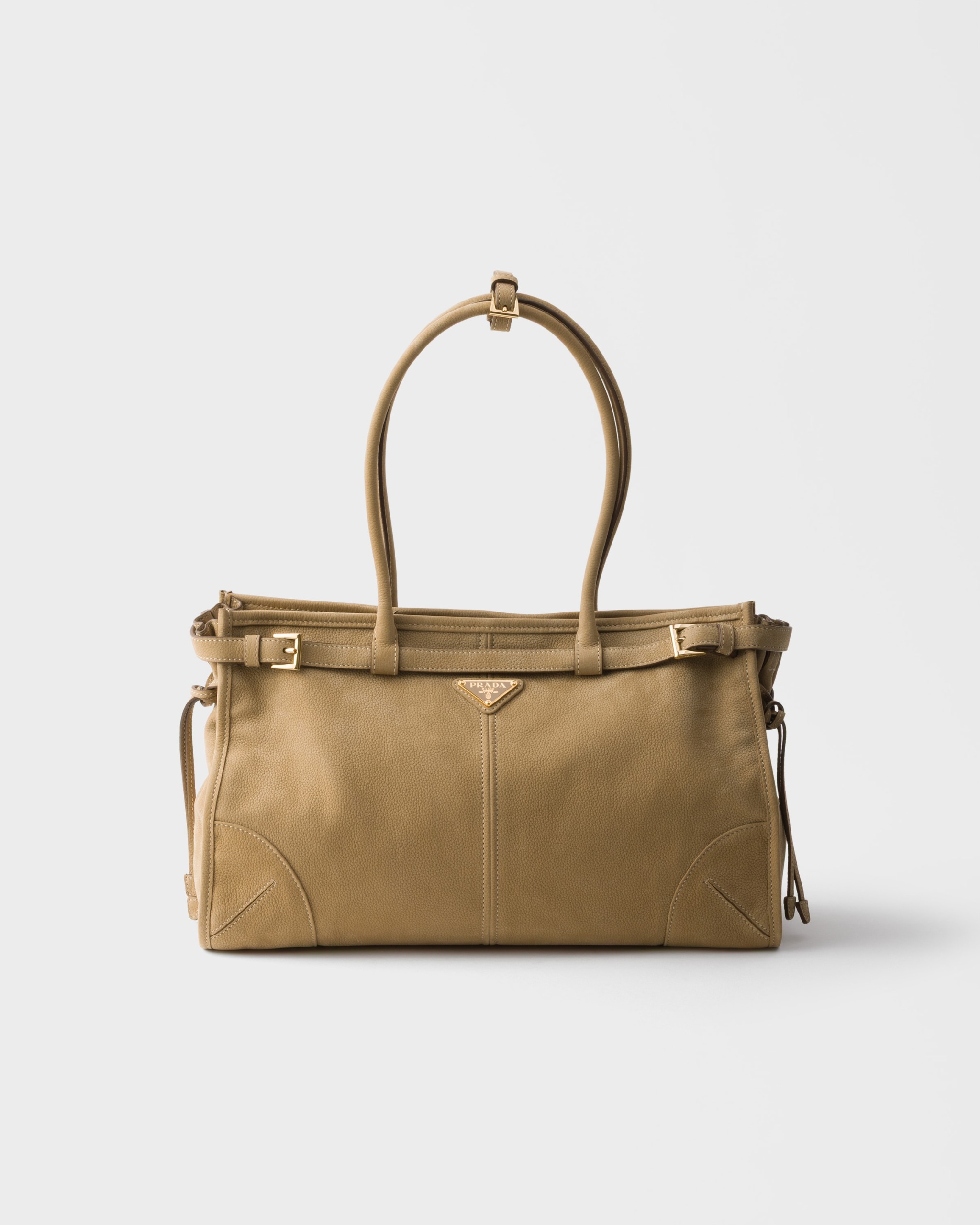 Prada Bonnie Large Nubuck Leather Handbag