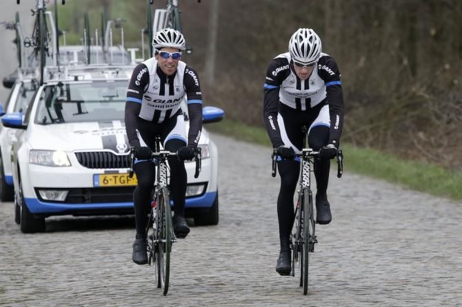 Koen de Kort and Ramon Sinkeldam hit the cobbles in Belgium