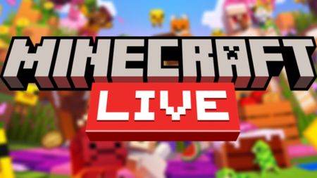 The Minecraft Live logo over a promotional image for the Tiny Takeover drop.