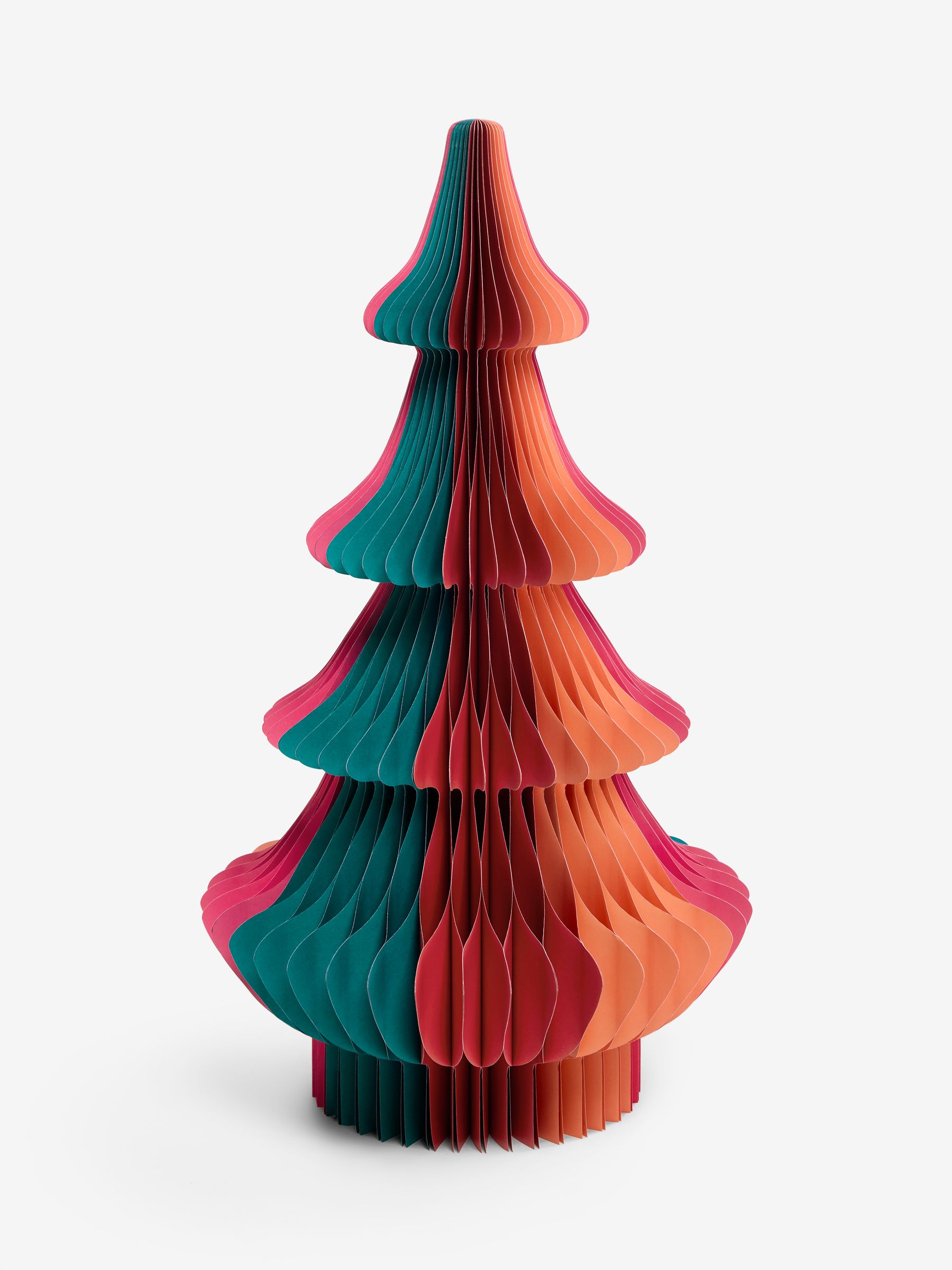 Brights Paper Christmas Tree - Size One