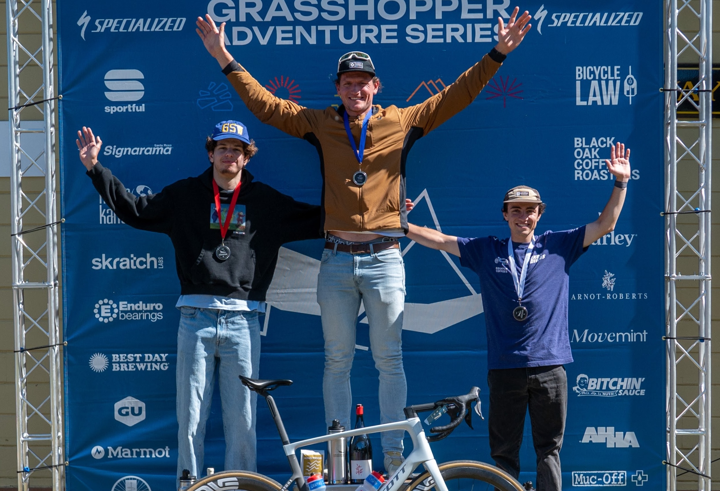 Men's podium at 2025 King Ridge