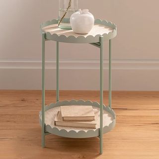 George Home Green Scallop Side Table