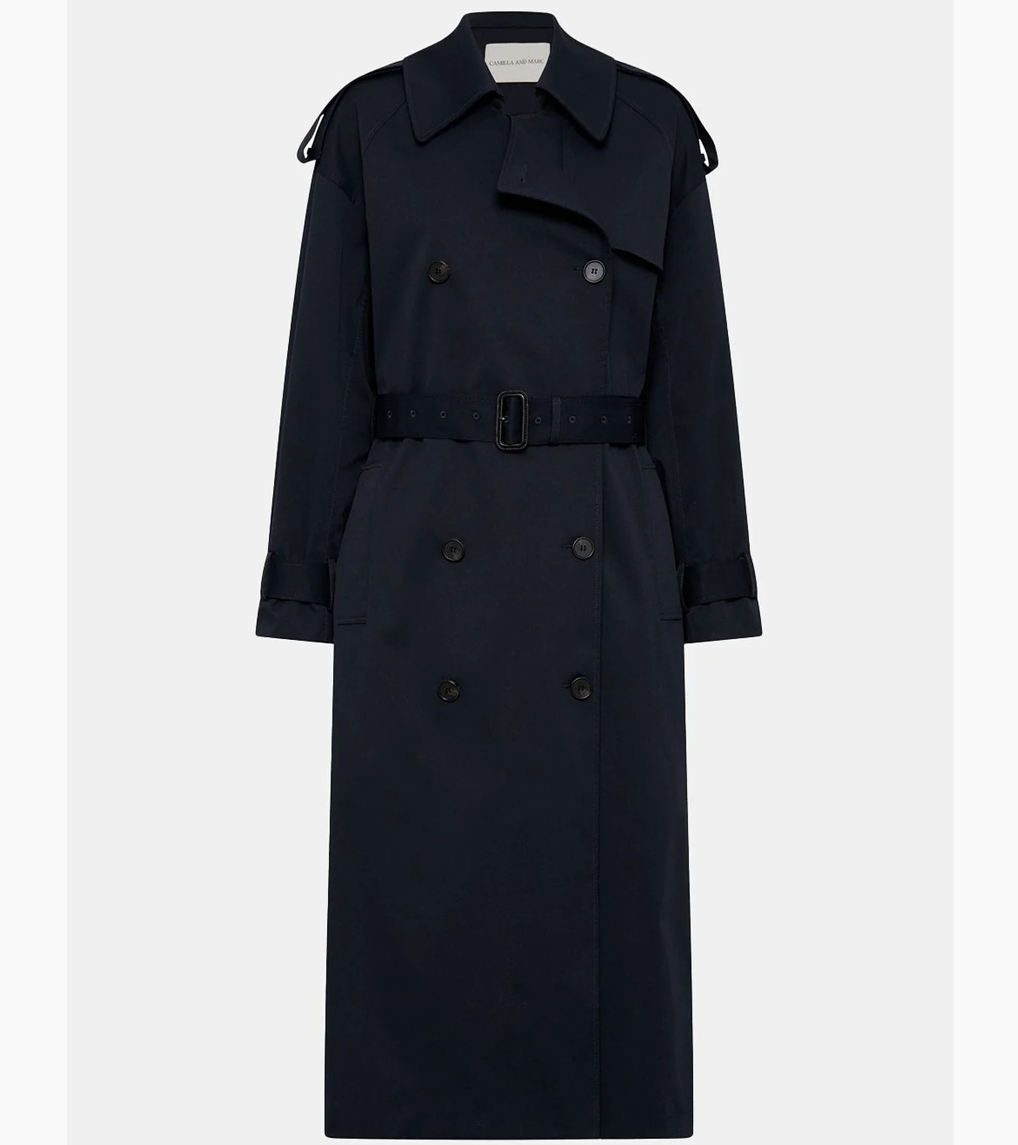 Evans Classic Trench Coat - Navy / M/l