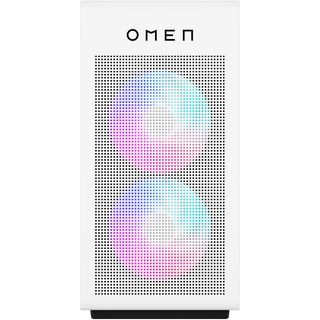 HP Omen 35L desktop pc on white background