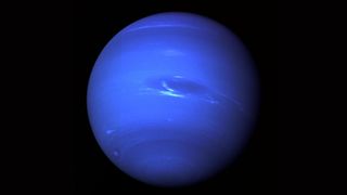 A photo of Neptune taken by NASA's Voyager 2 spacecraft.