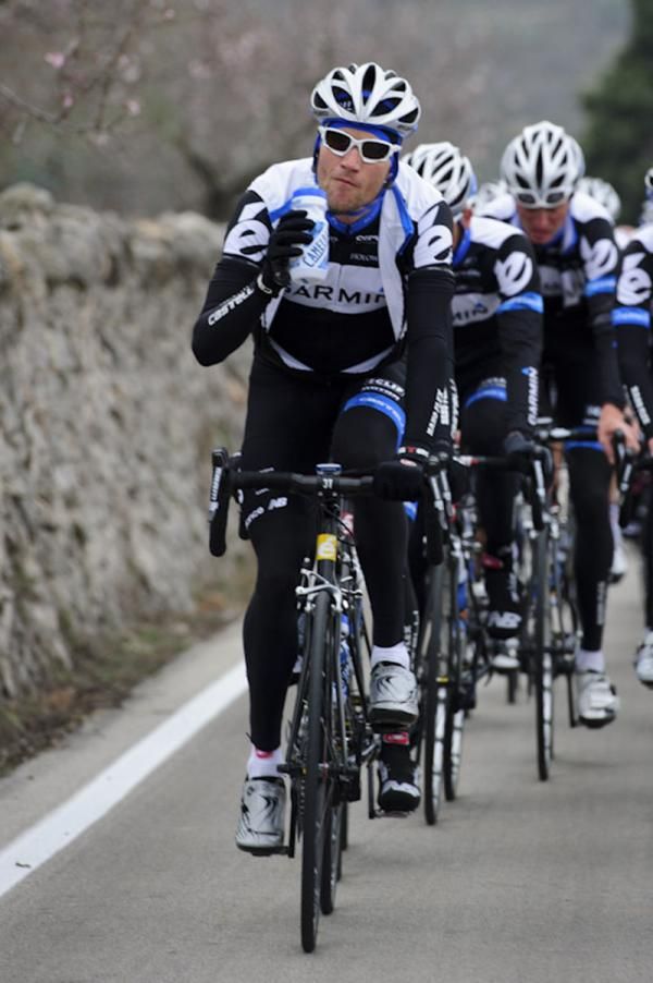 David Zabriskie on the front of the group