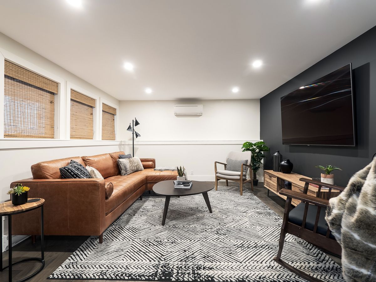 basement remodel living room