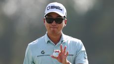Michael Kim at the DP World Tour Championship 