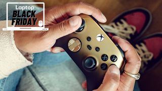 Xbox Black Gold Gaming Controllers