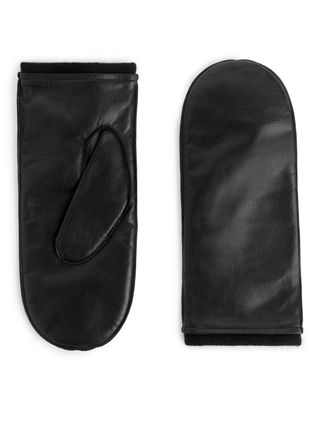 Lined Leather Mittens