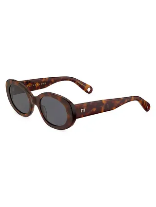 Lyna 52mm Tortoiseshell Sunglasses