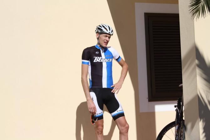 Robert Gesink after his morning's exertions.