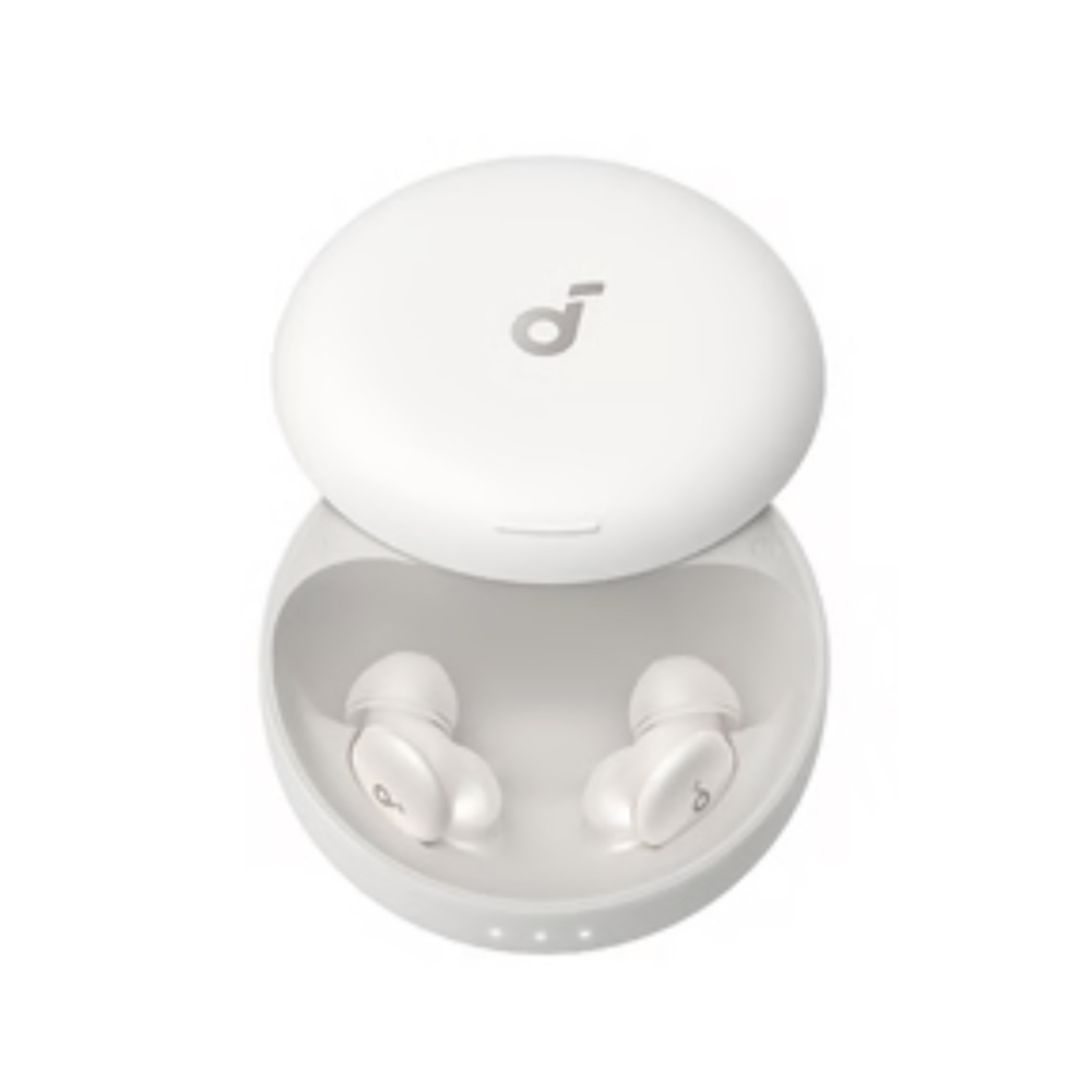 The white Soundcore Sleep A30 against a white background. 