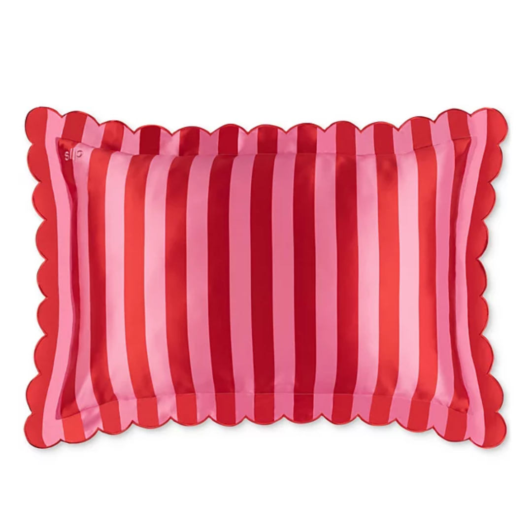 Pure Silk Queen Pillowcase With Scalloped Edge - Sunshade